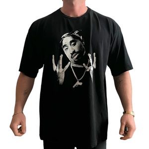 Tupac Black oversized tee